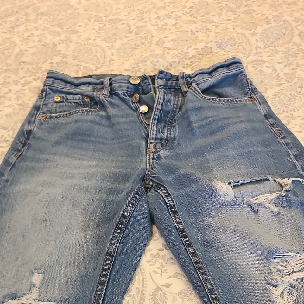 Aeropostale Blue Distressed Women Jeans